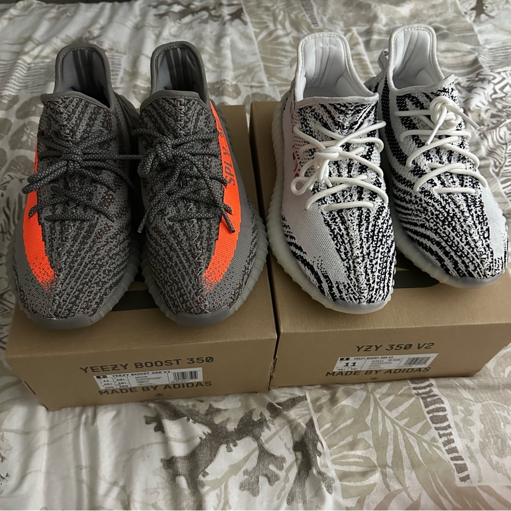 Yeezy Boost 350 V2 Beluga Reflective Yeezy Boost 350 V2 Zebra Authentic size 11